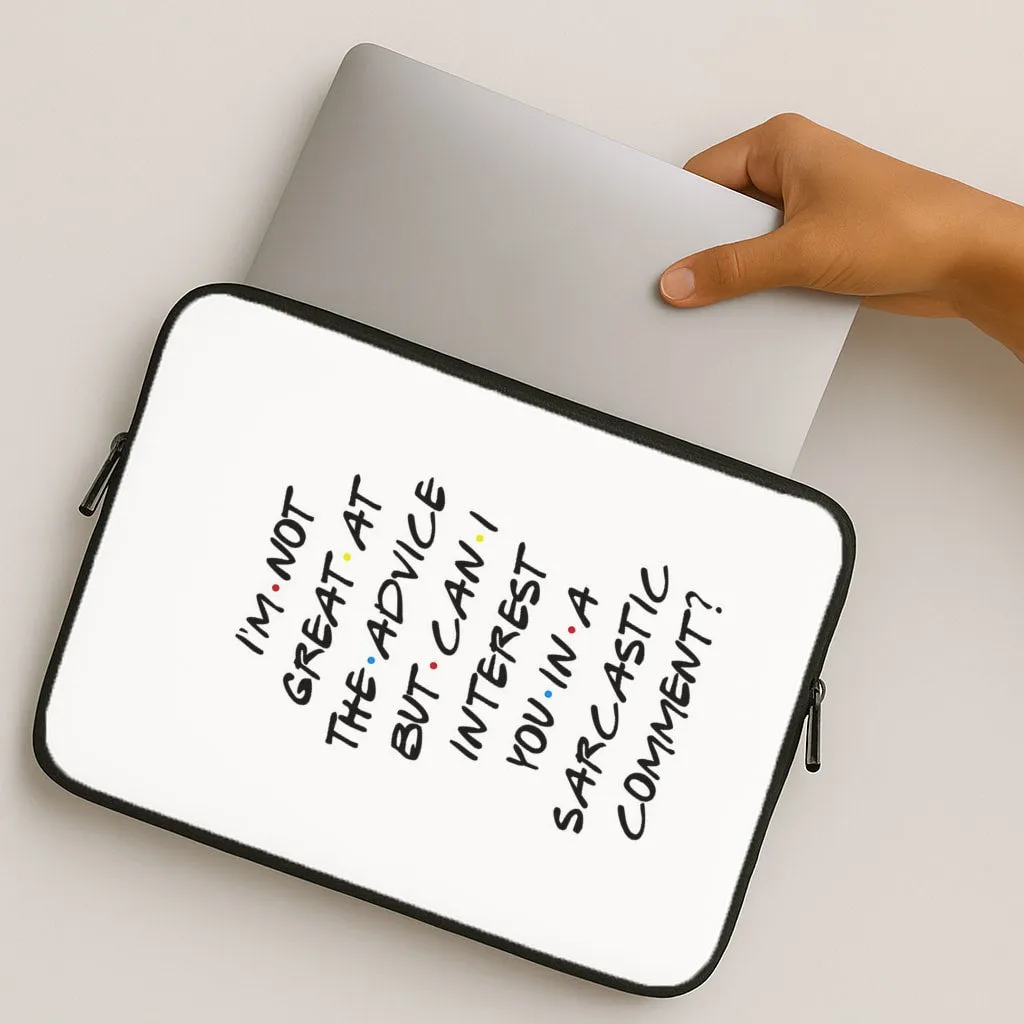 Can I Interest You In A Sarcastic Comment Laptop Sleeve Minimal Form