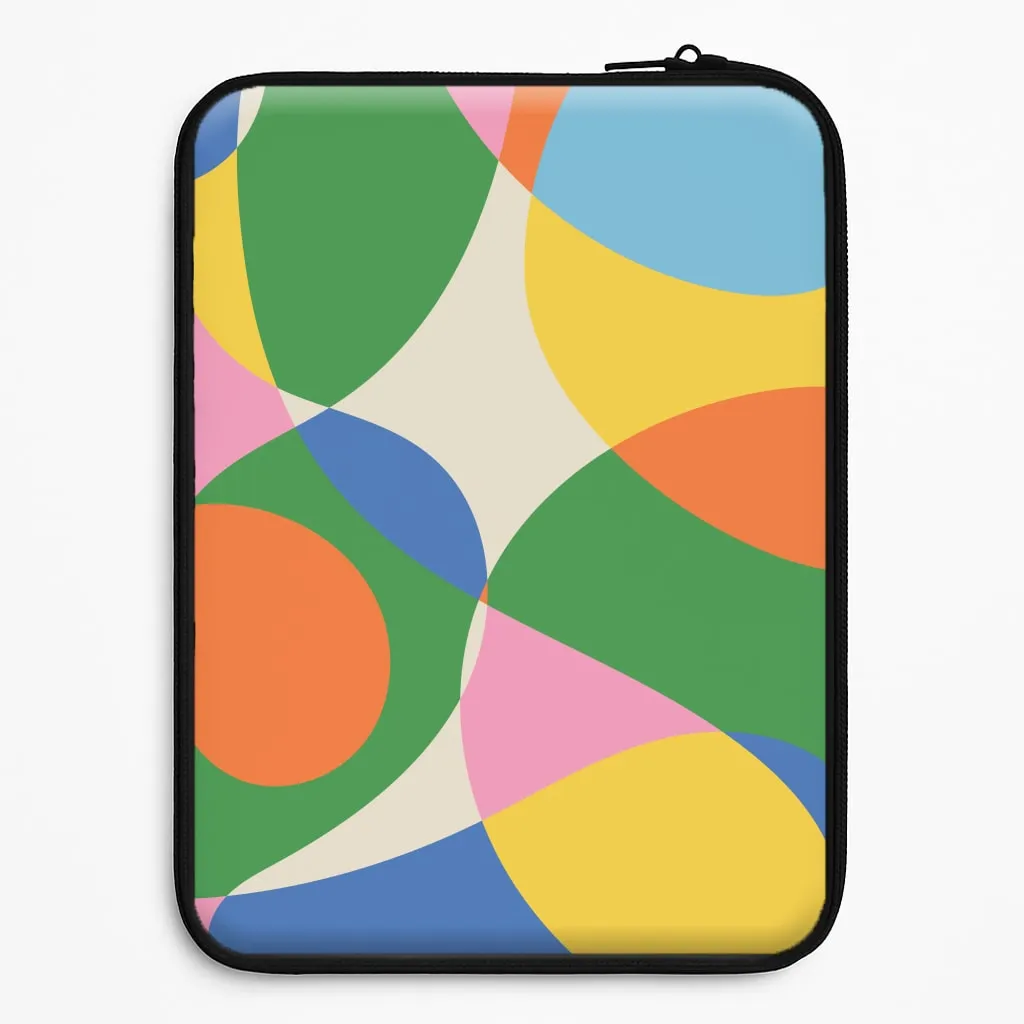 Slim Protection Colourful Abstract Shapes Pattern Laptop Sleeve
