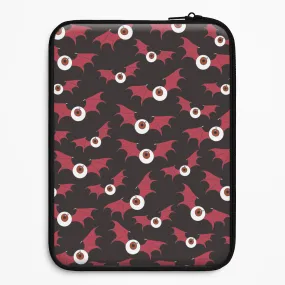 Red Bat Pattern Laptop Sleeve Luxury Look