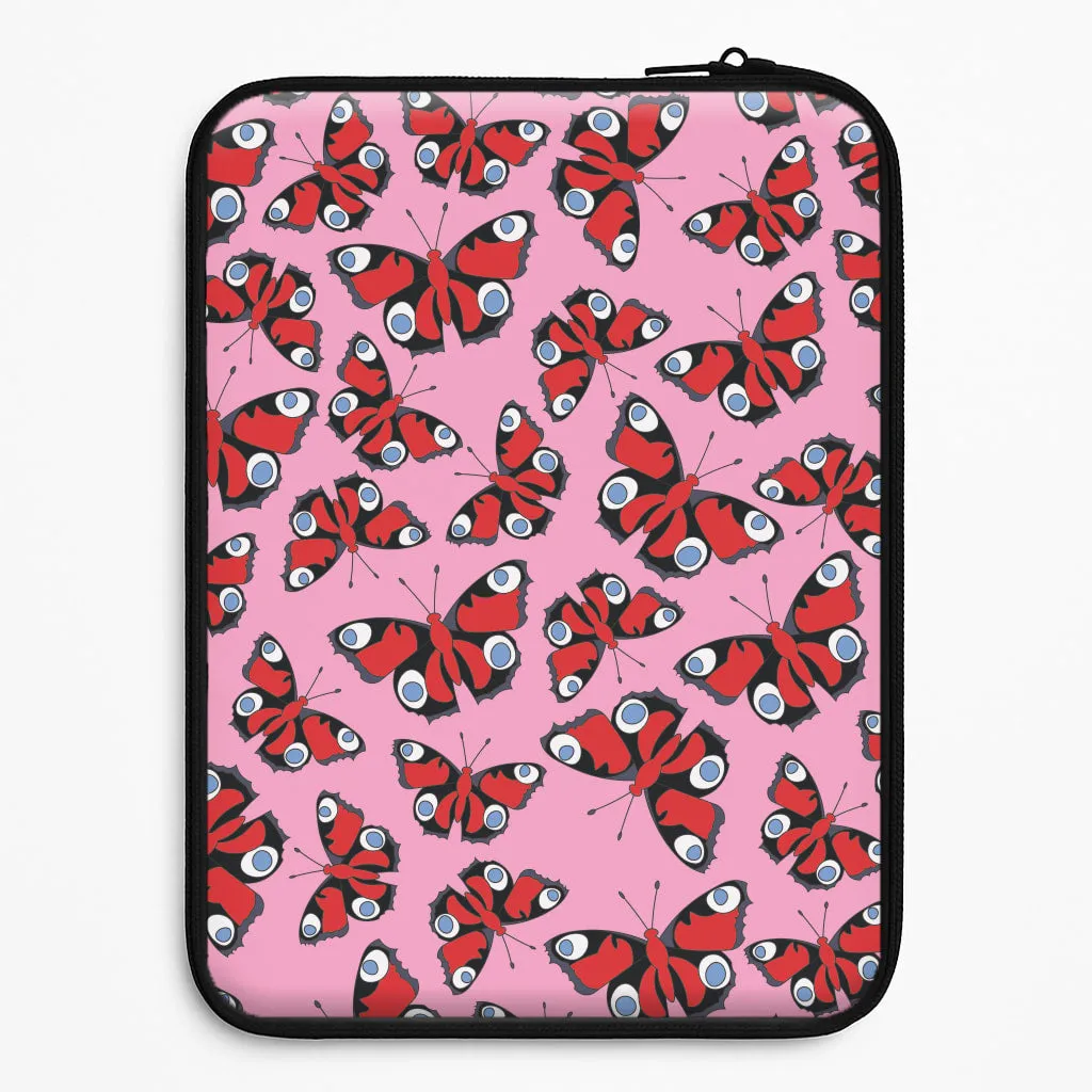 Everyday Protection Red Butterfly - Butterfly Patterns Laptop Sleeve