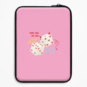 Devils Roll The Dice - Taylor Laptop Sleeve Simple Texture Wireless Charging Compatible
