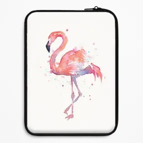 Watercolour Flamingo Painting Laptop Sleeve Durable Form Vibrant pattern