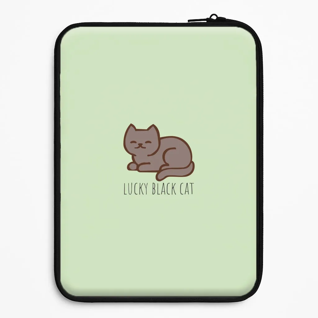Soft Protection Layer Lucky Black Cat - Cats Laptop Sleeve