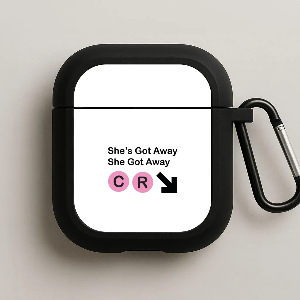 fashion minimalist case Wireless Earbuds Cover She Got Away AirPods Case