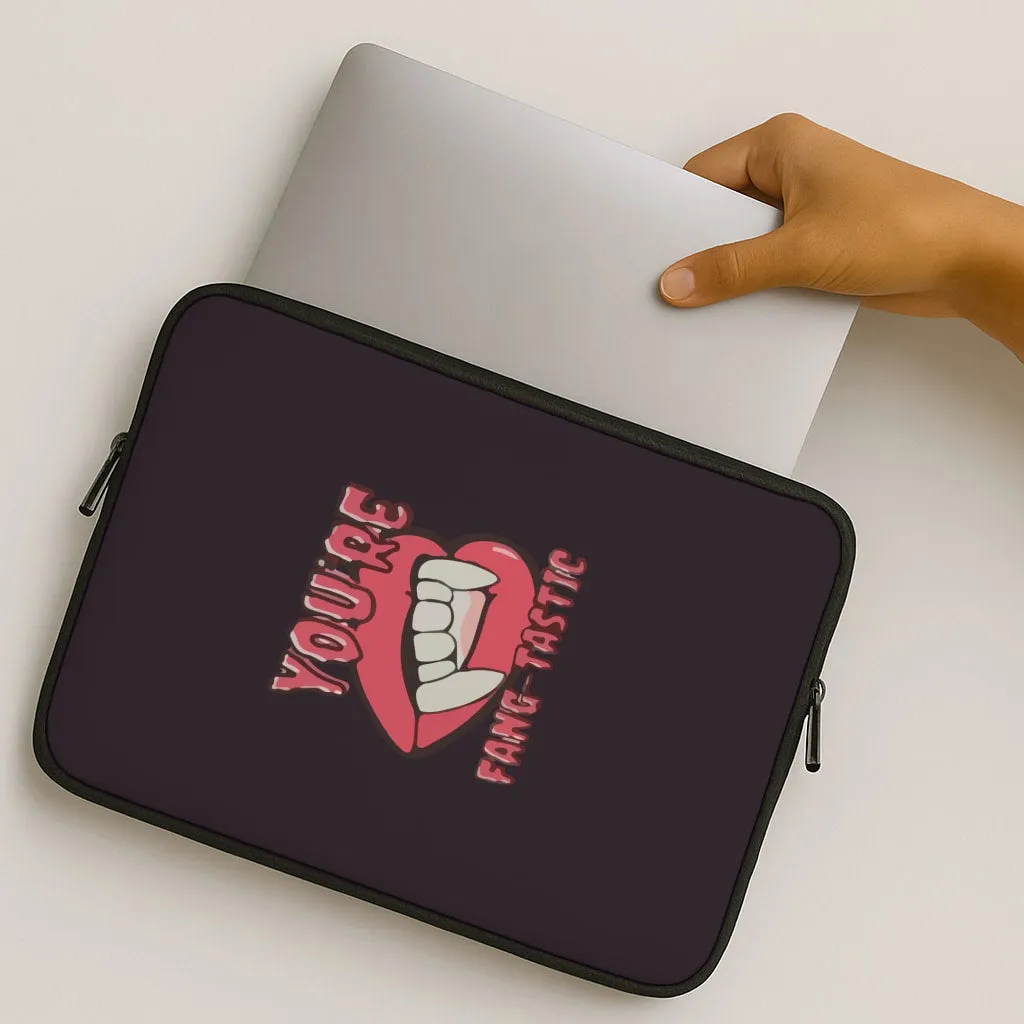 Smooth Shield You're Fang-Tastic - Halloween Laptop Sleeve