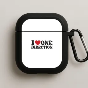 I Love Direction AirPods Case Compact Gadget Sleeve
