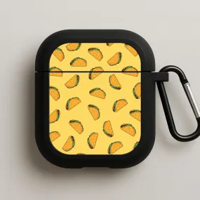 Compact Smooth Holder Tacos - Fast Food Patterns AirPods Case