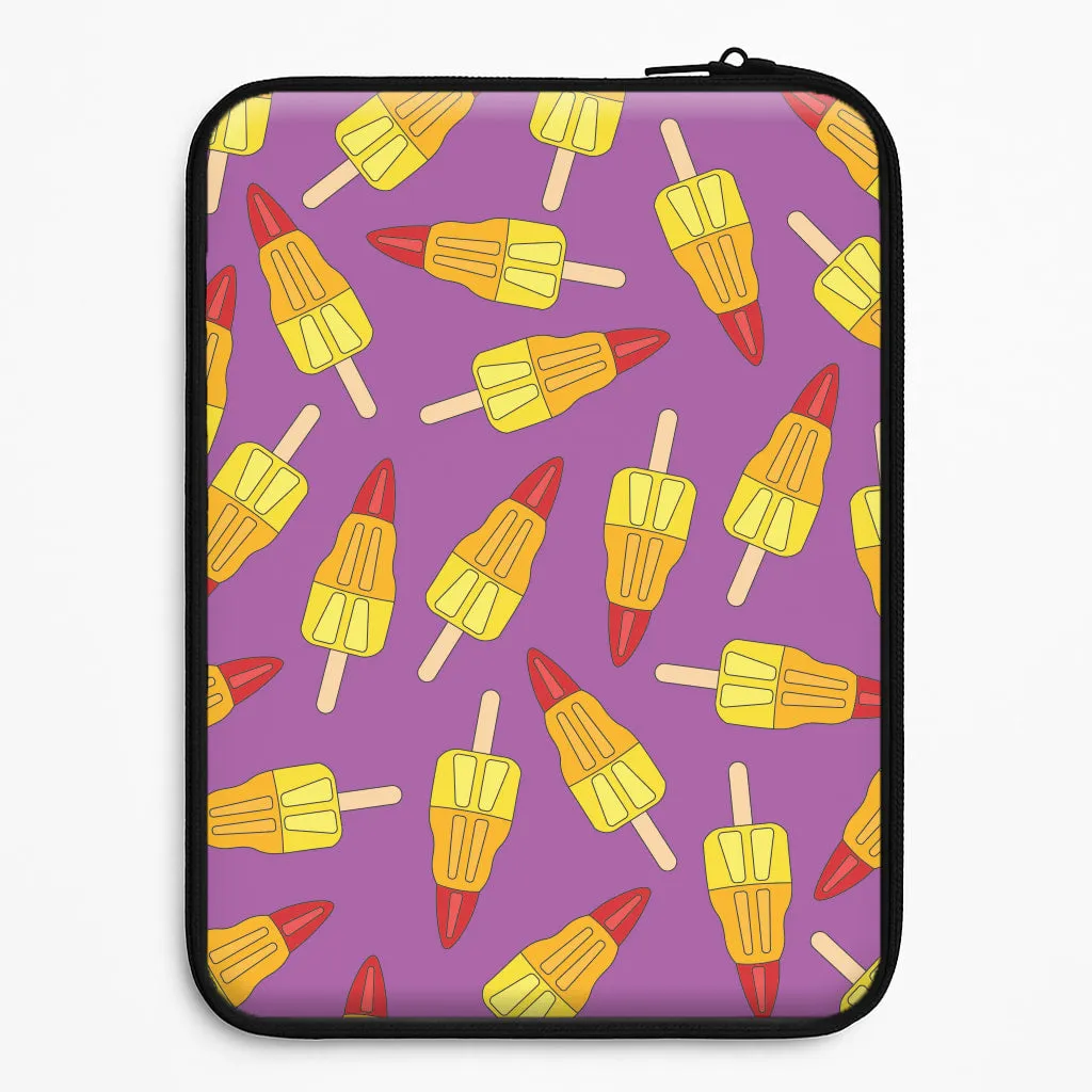 Sleek Form Rockets - Ice Cream Patterns Laptop Sleeve