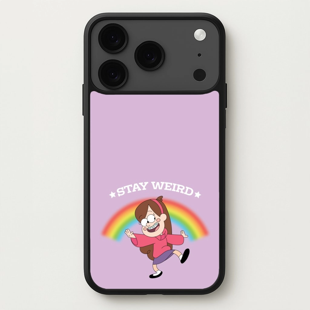 Light Form Matte Pattern Layer Stay Weird Phone Case