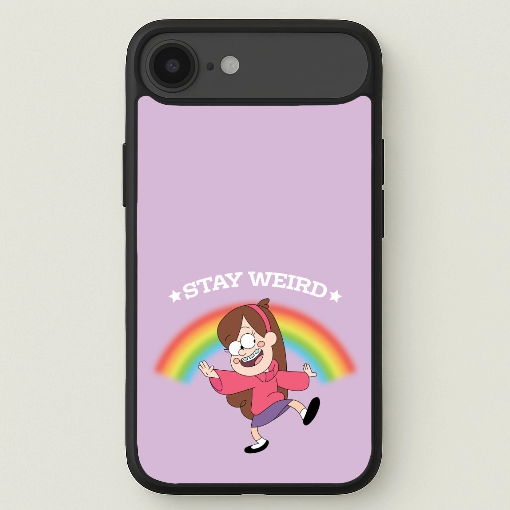 Hybrid Detail Soft Grip Layer Stay Weird Phone Case