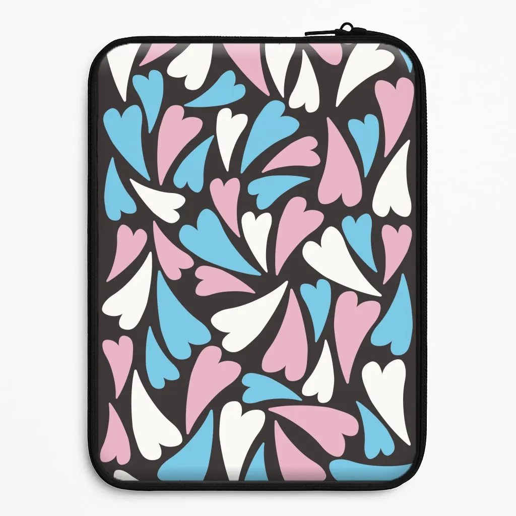 Transgender Hearts - Pride Laptop Sleeve Eco Friendly Luxury Feel