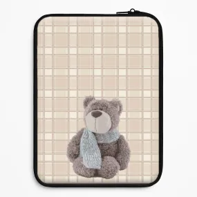 Tartan Teddy Bear  Laptop Sleeve Bold Look