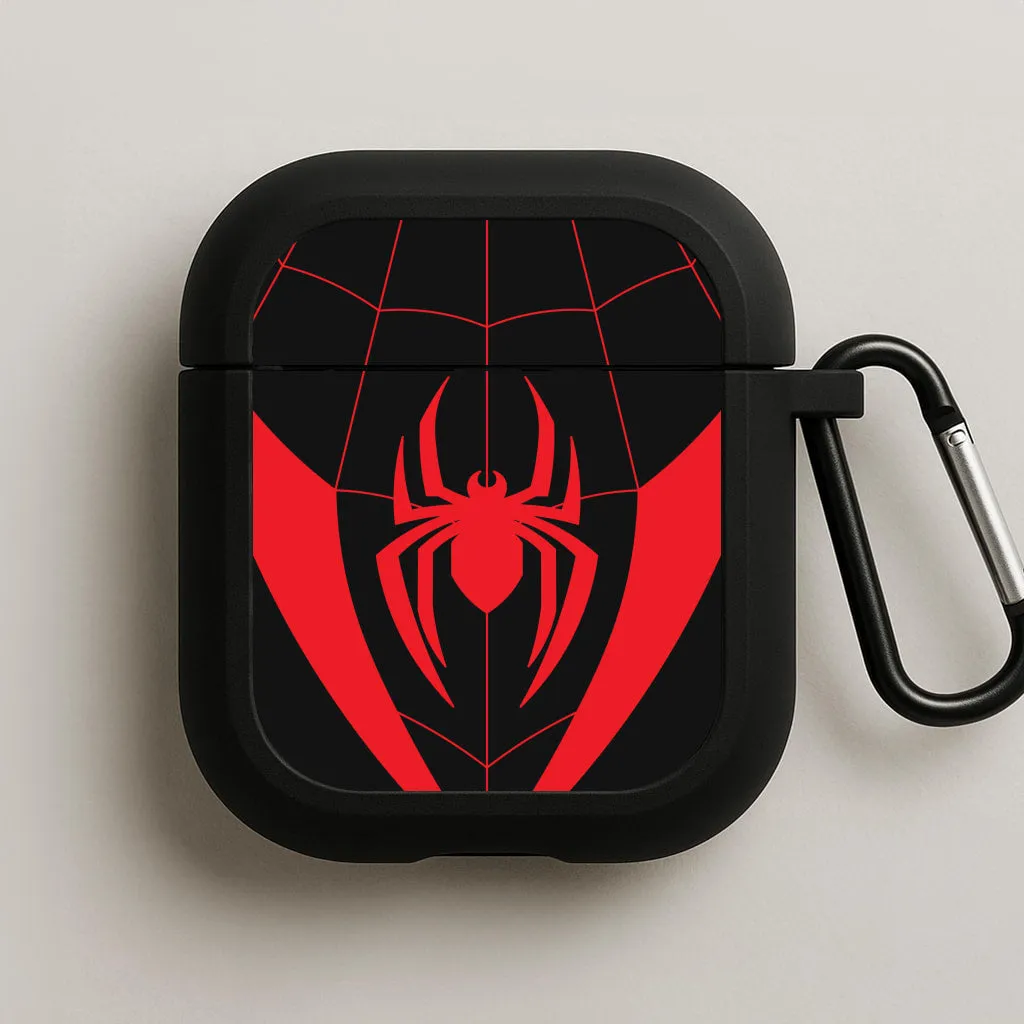 elegant airpods case Red And Black Spider Costume  AirPods Case