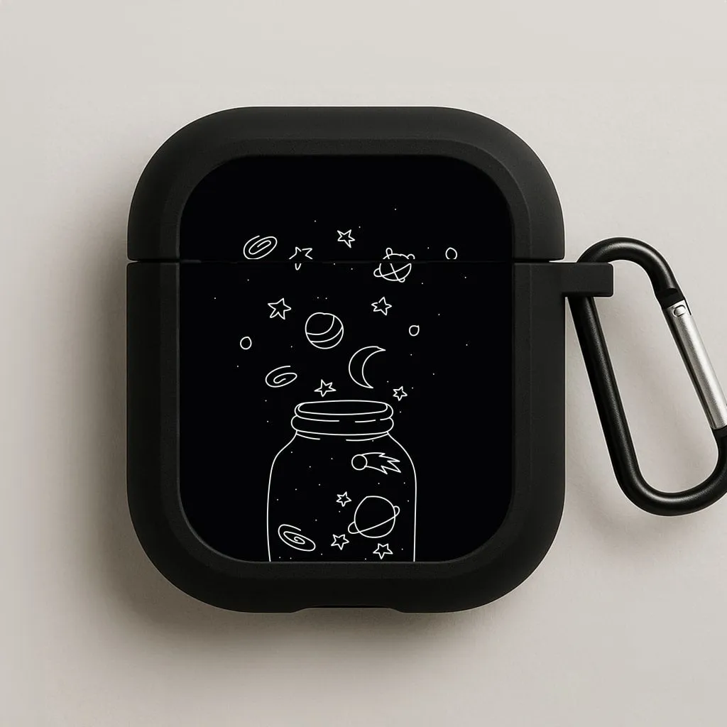 Space Jar AirPods Case magnetic closing earphone protector