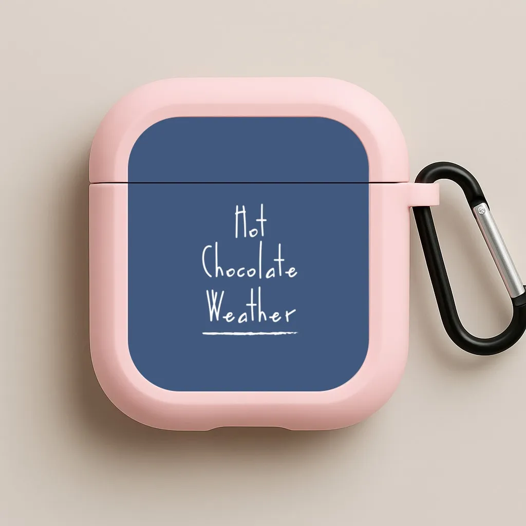 Fashion Smooth Organizer Hot Chocolate Weather AirPods Case