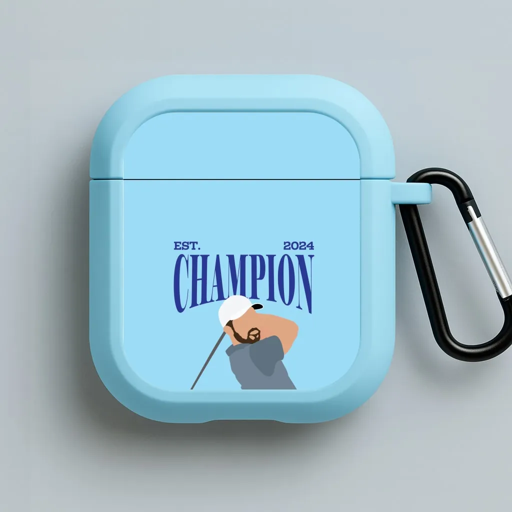 Schauffele Champion 2024 AirPods Case Creative Compact Bag