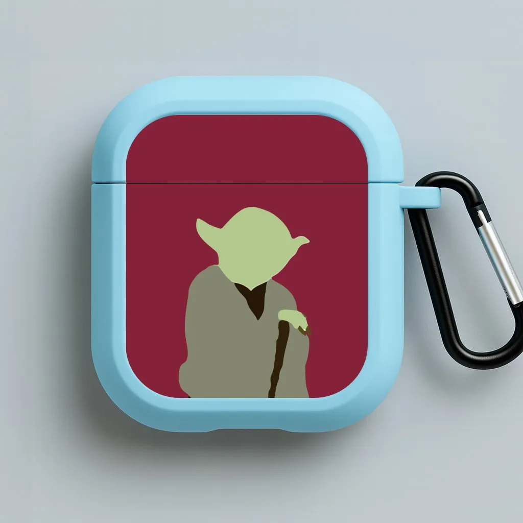 Universal Earphones Case compact handmade neon airpods protector Yoda Faceless AirPods Case