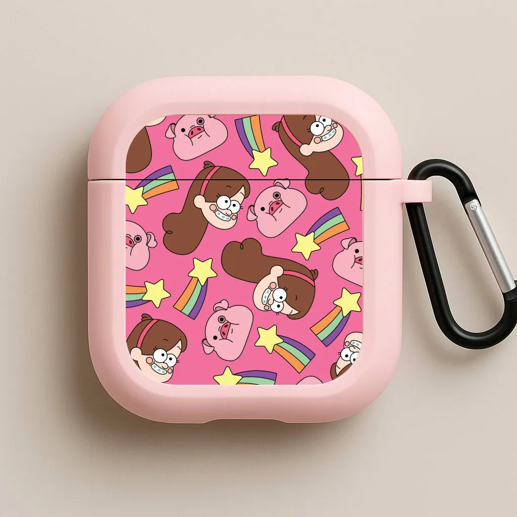 Mabel And Stars Pattern AirPods Case Trendy Gift Accessory Universal Smooth Holder