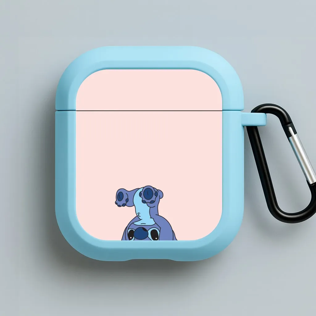 Cute Blue Alien Handstand AirPods Case airpods case for running