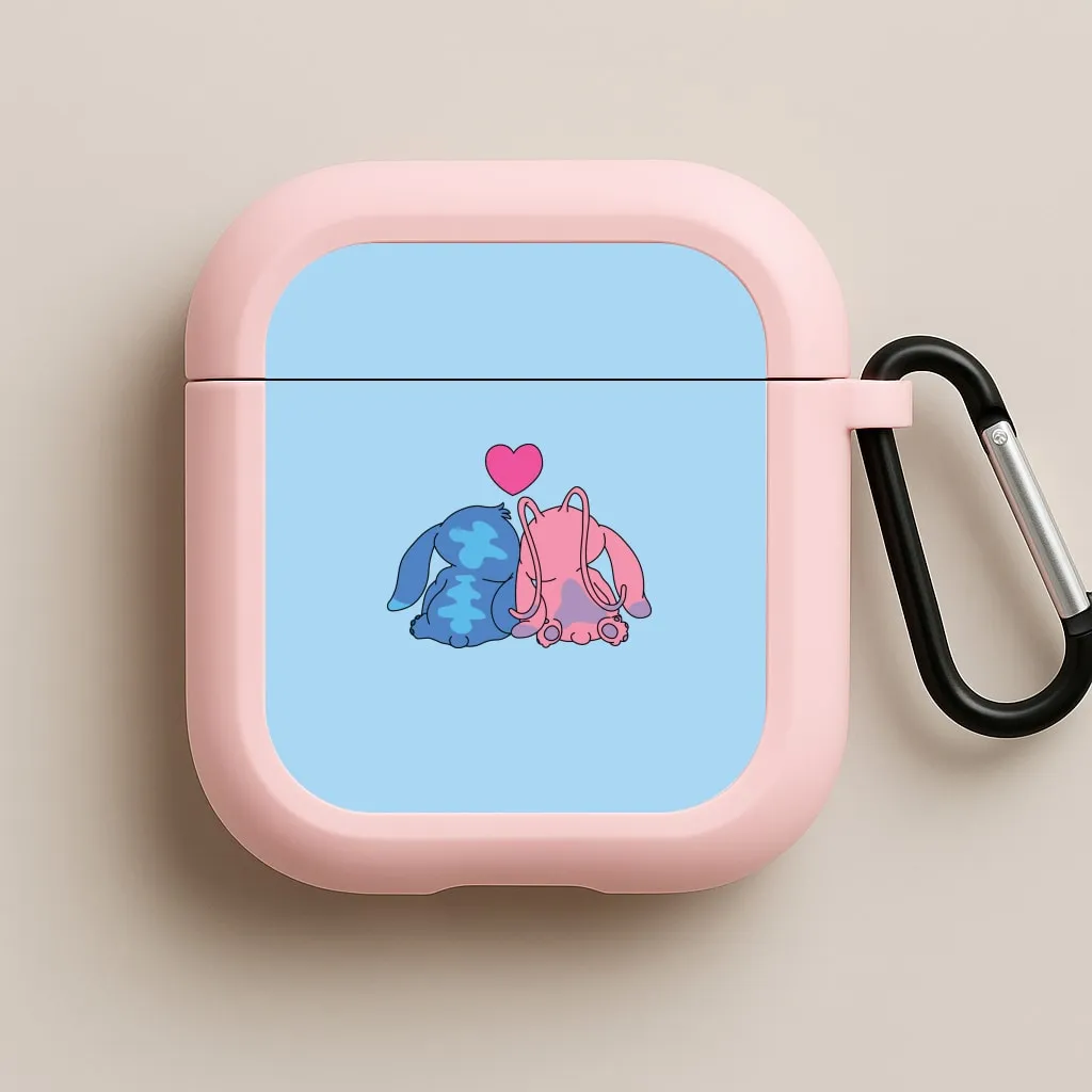 fashion streetwear style case In Love - Pink Alien AirPods Case