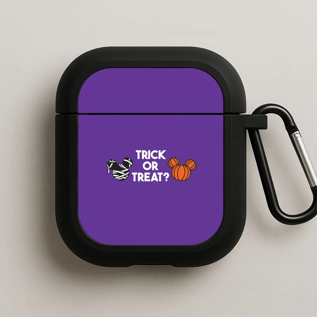 Pocket Size Organizer soft flexible airpods case Trick Or Treat Mouse AirPods Case