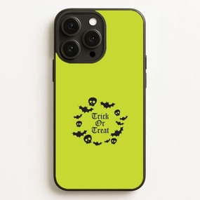 Matte Texture Layer Grip Control Trick Or Treat Wreath Phone Case
