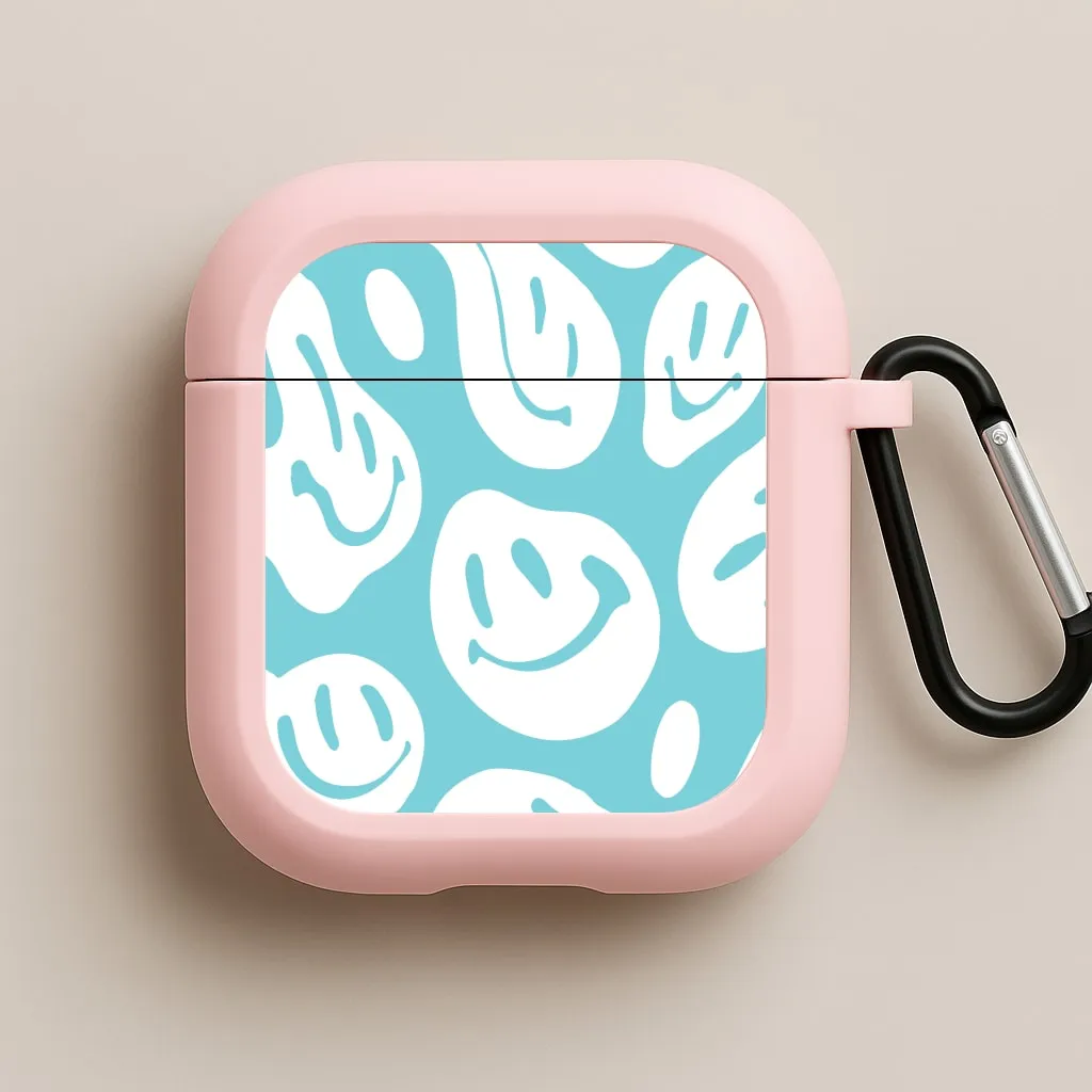 Stylish Gadget Cover Trippn Smiley - Blue AirPods Case