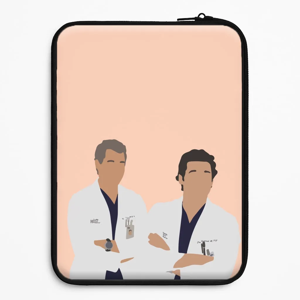 Refined Protection Two Doctors Arm Crossed - Grey's Laptop Sleeve