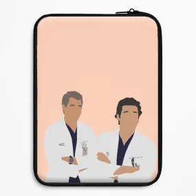 Refined Protection Two Doctors Arm Crossed - Grey's Laptop Sleeve