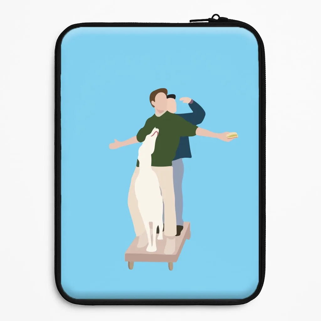 Compact Grip Two Men And A Dog Laptop Sleeve