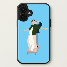 Two Men And A Dog Phone Case Unisex Design