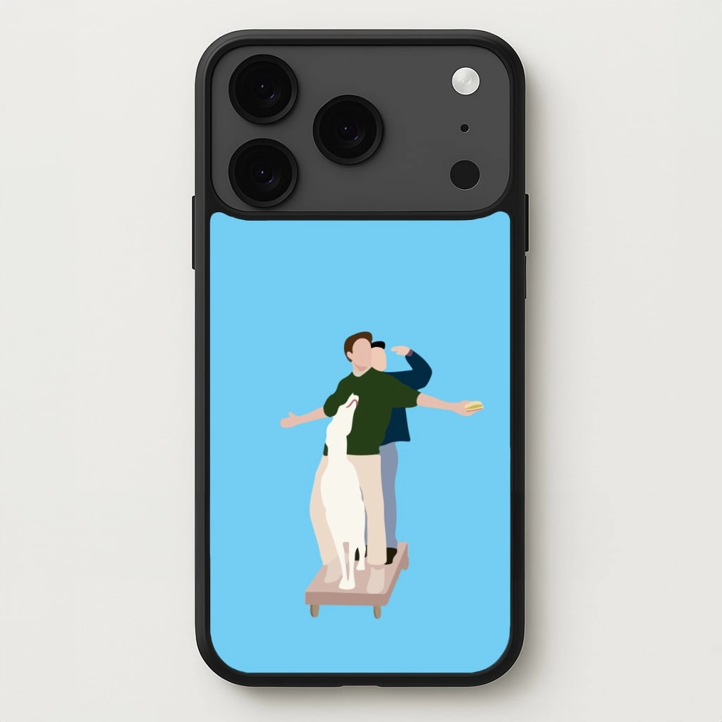 Luxury Layer Texture Two Men And A Dog Phone Case