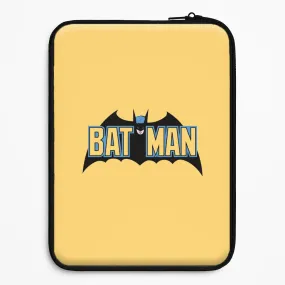 Anti Shock Layer Protective Material Yellow Bat Superhero Logo Laptop Sleeve