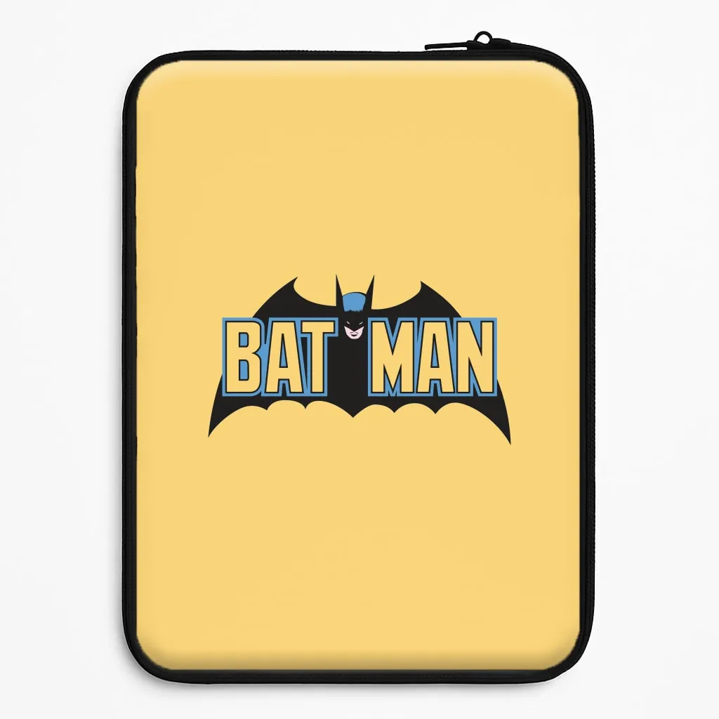 Anti Shock Layer Protective Material Yellow Bat Superhero Logo Laptop Sleeve