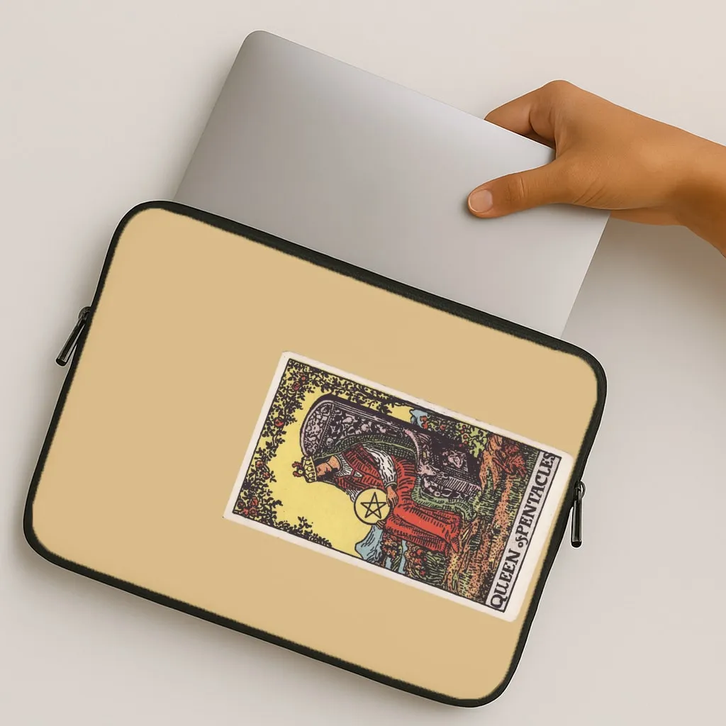 Modern Aesthetic Hybrid Detail Tarot Card XIII Laptop Sleeve