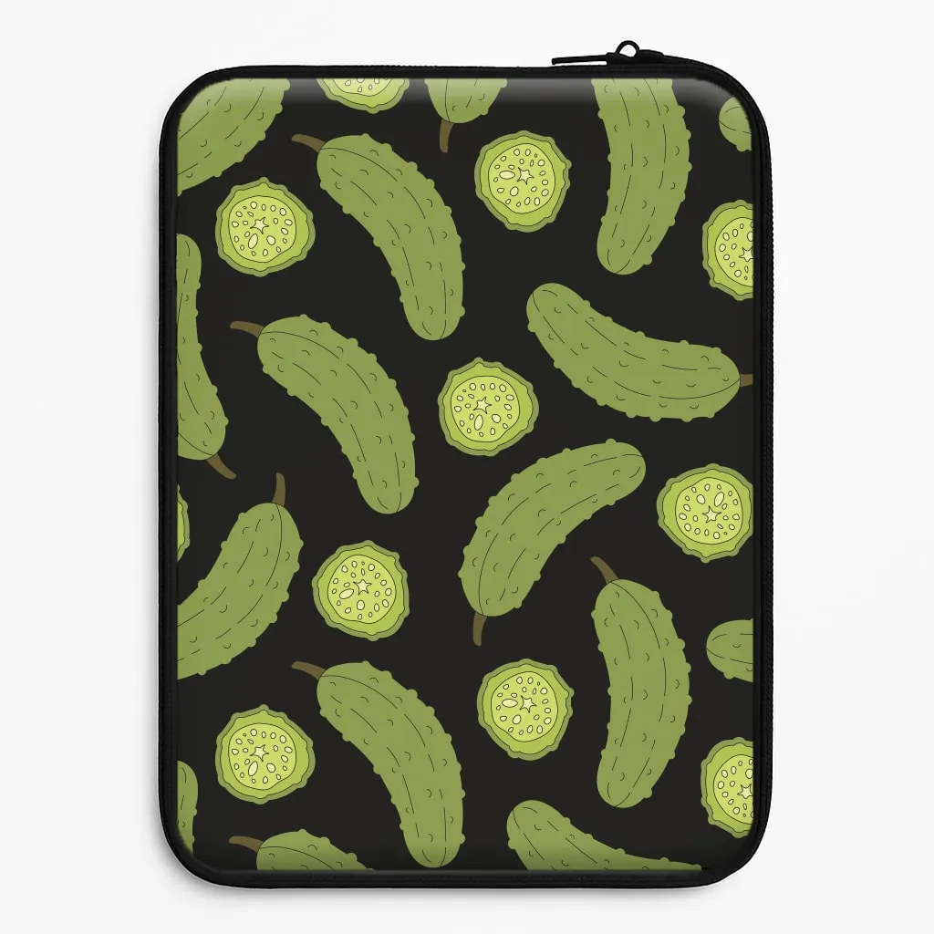 Pickle Assortment Pattern Laptop Sleeve Durable Surface Design Classic Texture