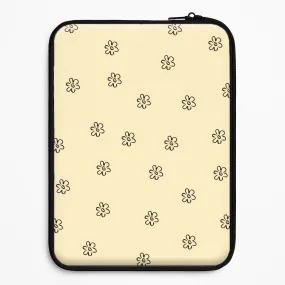 Detail Flower Pattern - Yellow Laptop Sleeve Minimal Feel