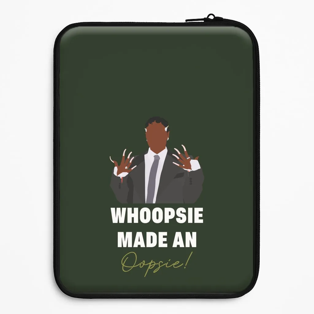 metal frame Portable Shield Whoopsie Made An Oopsie Laptop Sleeve