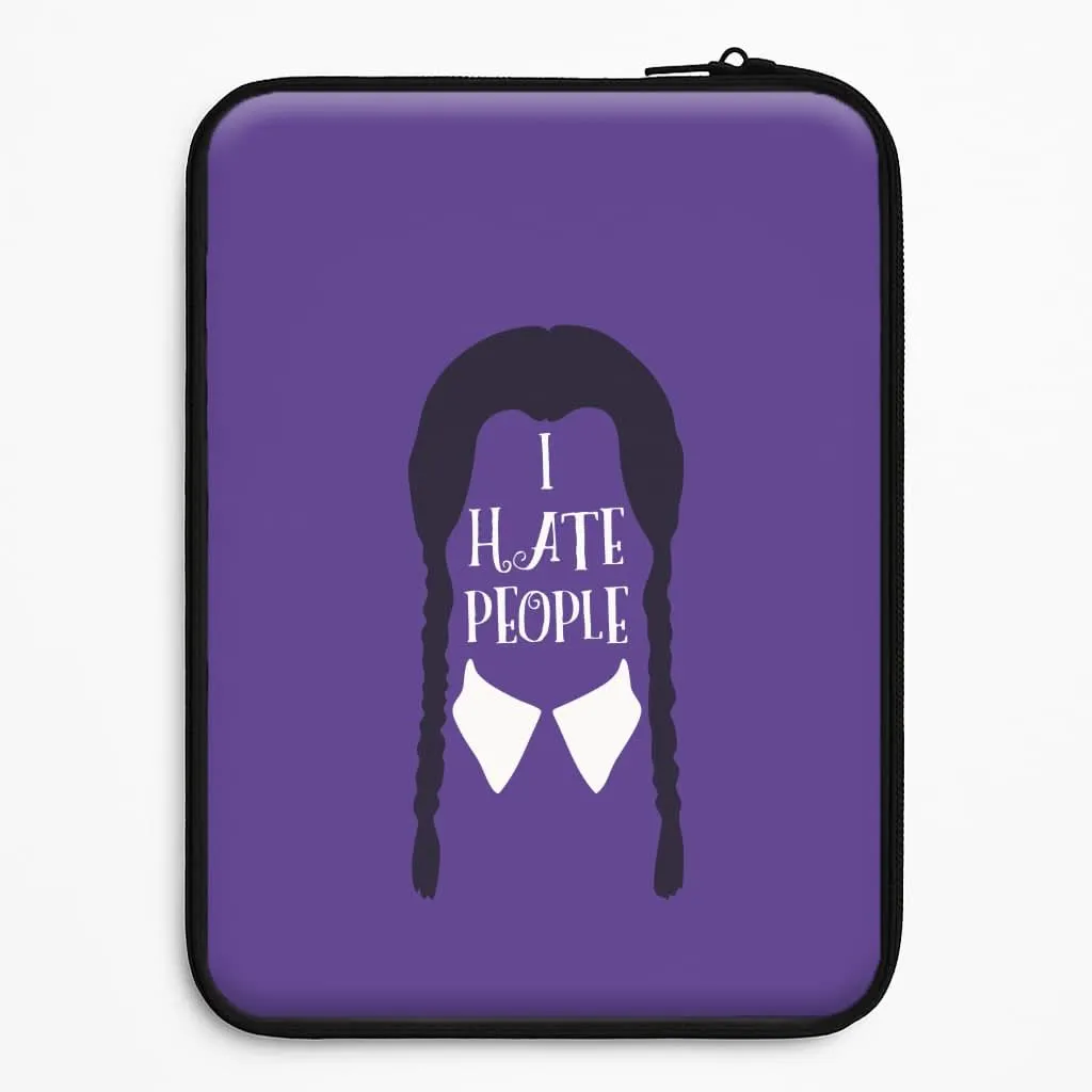 everyday elegance Shock Surface I Hate People Laptop Sleeve