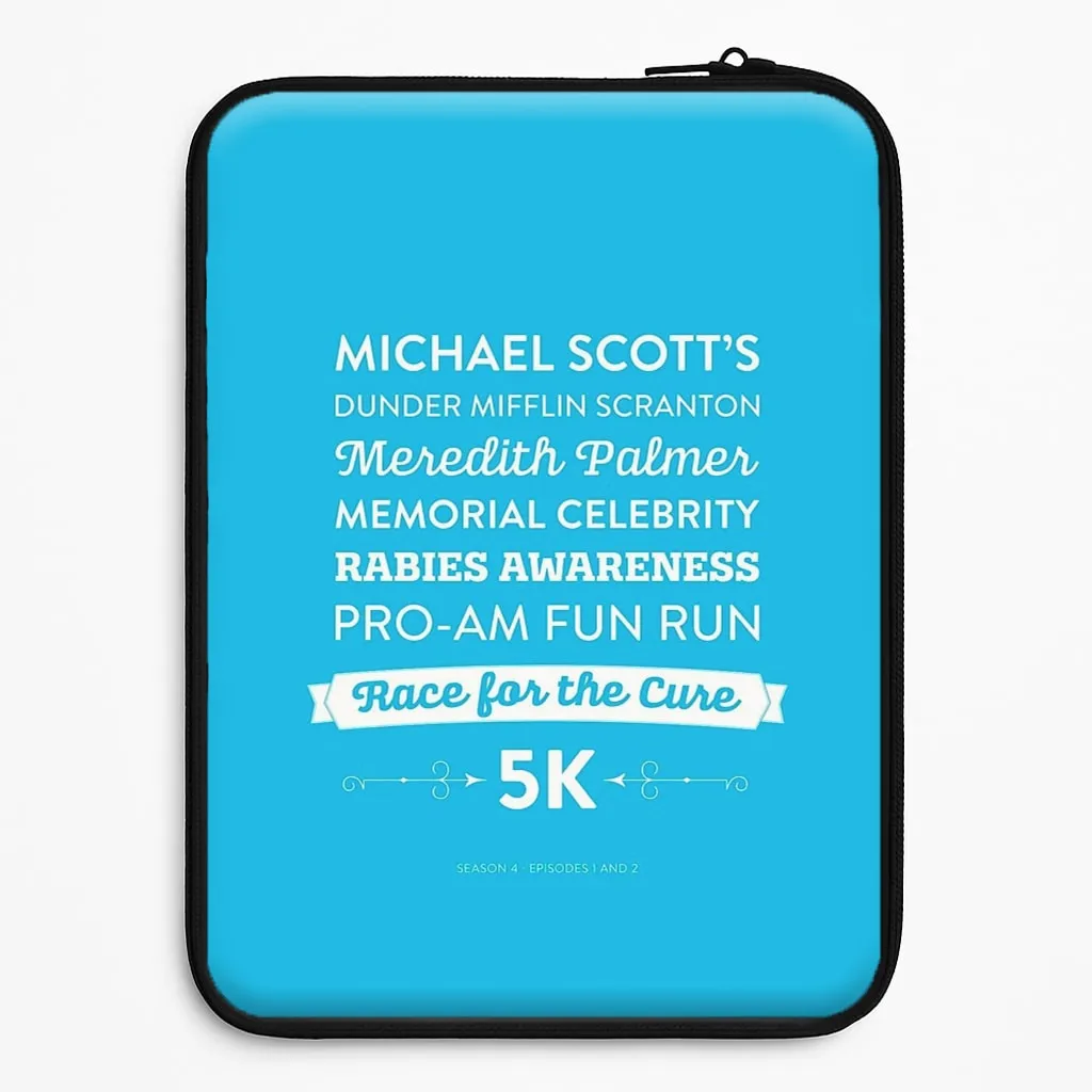 Rabies Awareness Fun Run Laptop Sleeve Protective Build Texture