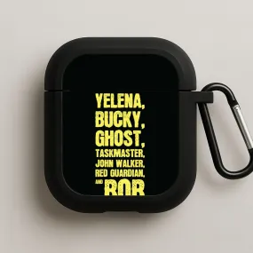 Antiheroes List AirPods Case Durable Compact Shell