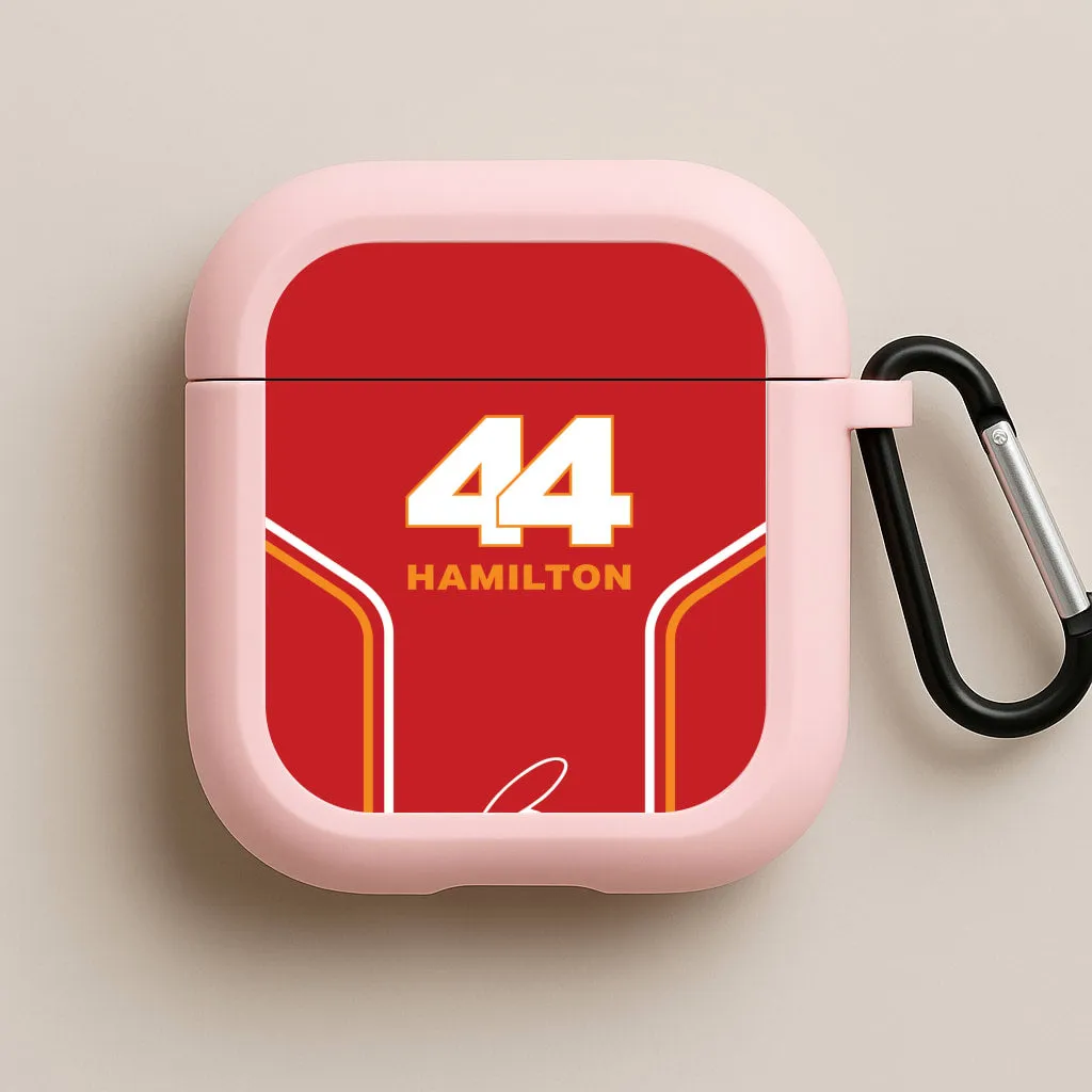 Stripes 44 Hamilton AirPods Case minimalist travel silicone protector