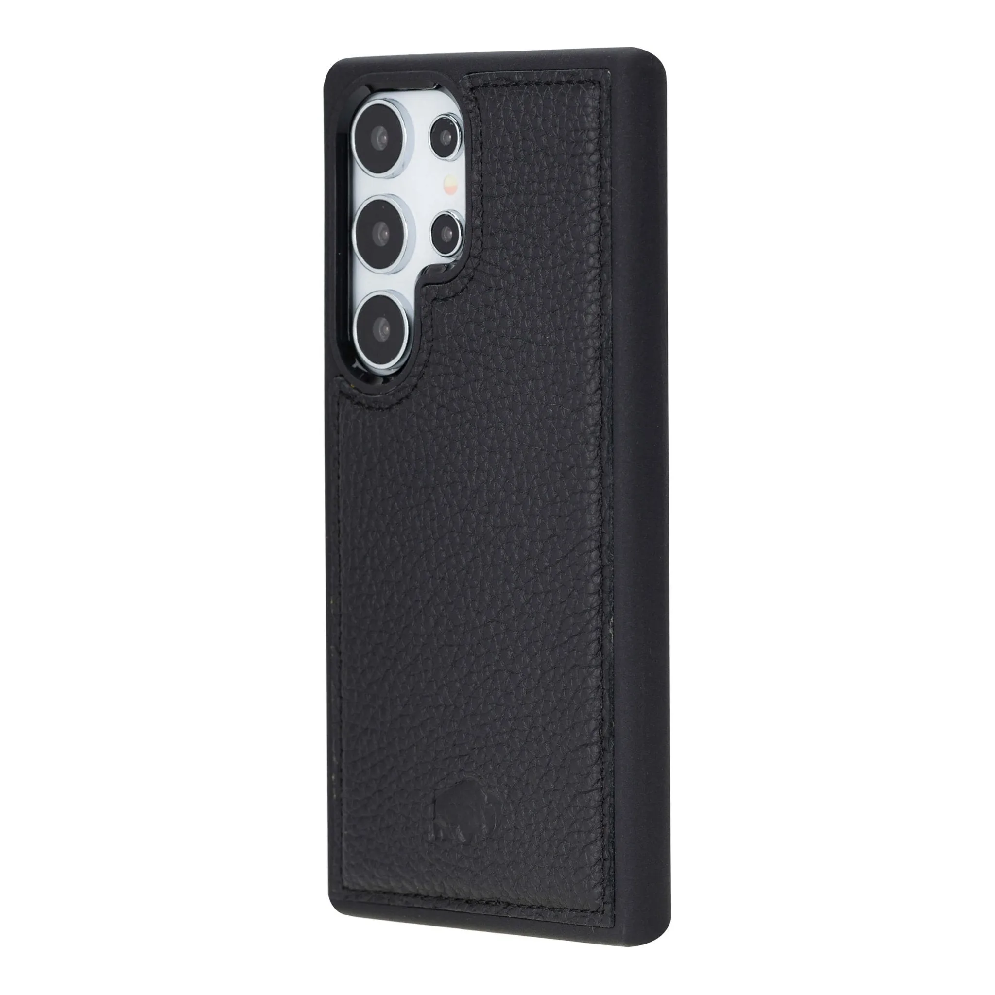 Soft Detail Layer York Leather Snap-On Case ?C Galaxy S25 Ultra, Pebble Black