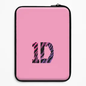 Zebra 1D Laptop Sleeve Compact Shape Customizable Option