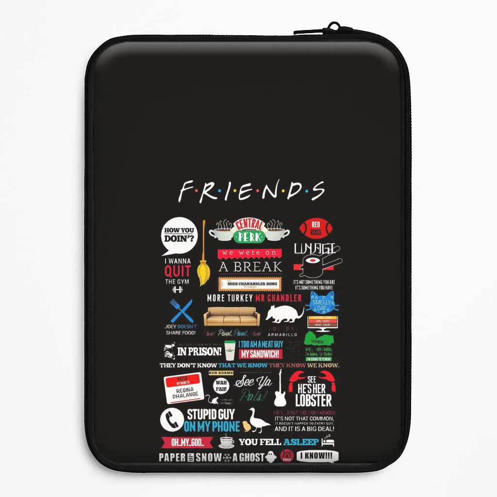 Anti Shock Layer All The Quotes Laptop Sleeve