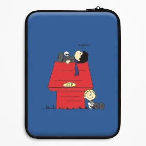 Detective Cartoon Laptop Sleeve Slim Fit Design Clear Back