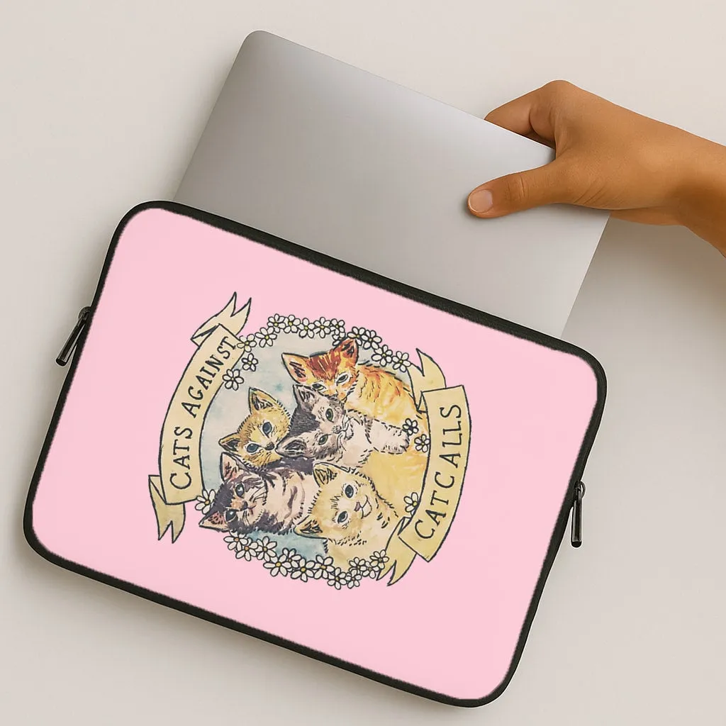 Strong Frame Cats Against Cat Calls Laptop Sleeve