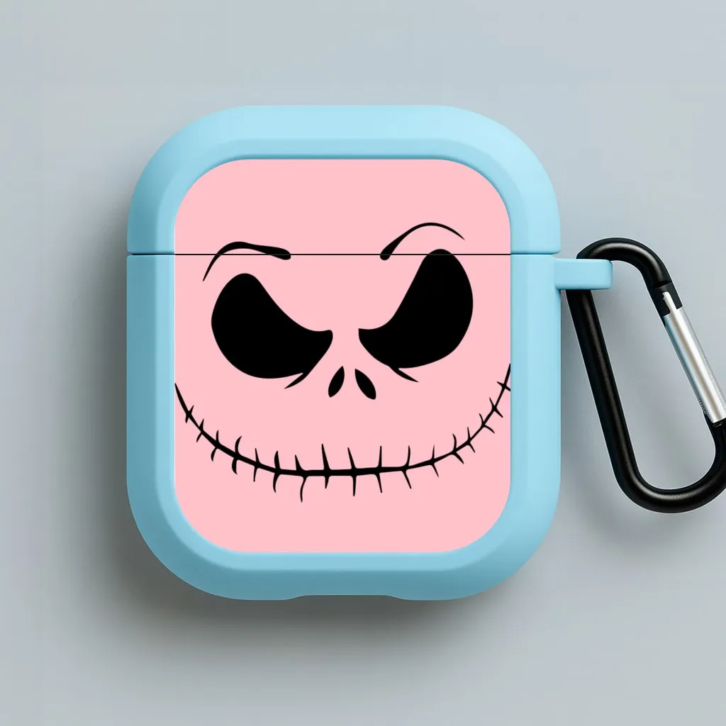 Lightweight Charging Case Soft Protective Sleeve Pink Jack Skeleton AirPods Case