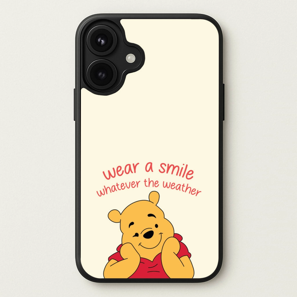 Matte Texture Design Shock Proof Wear A Smile Whatever The Weather Phone Case
