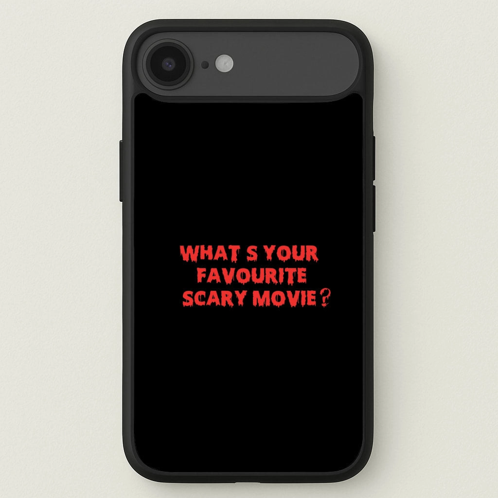 Modern Accent Modern Texture Build What's Your Favourite Scary Movie - Scream Phone Case